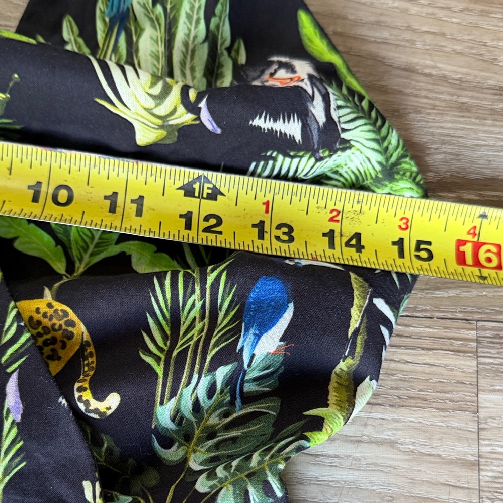 Unique Vintage Tarrytown Hostess Jungle Print Dress: S - Picture 9 of 10